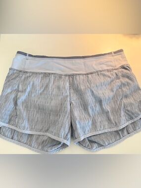 Lululemon Run: Speed Short in Wee Are From Space White Combo / White size 8